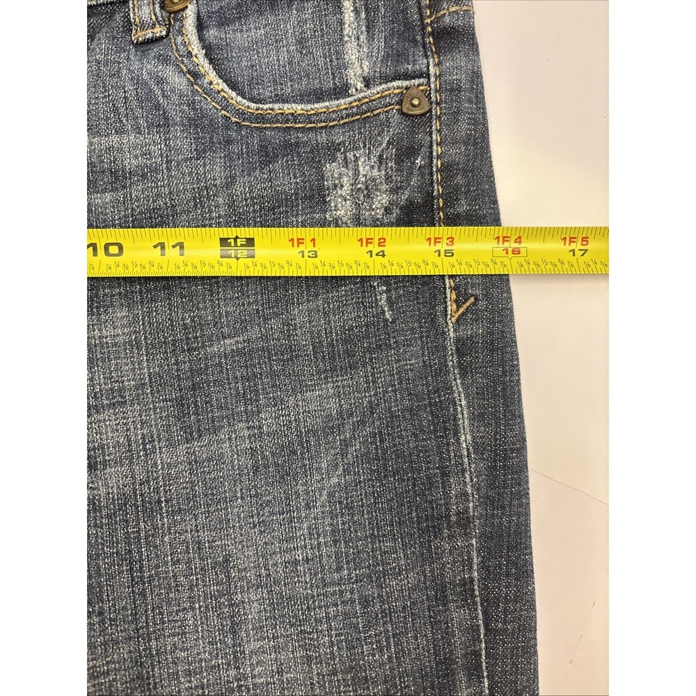 Kut from the Kloth Womens Bermuda Stretch Jean Shorts Y2K Flap Pocket Size 2 - Picture 11 of 11